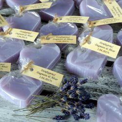 Mydło prezenty lawendowe upominki serduszka