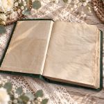 Pamiętnik A5 „Zielona Historia” – notes prezent - prezent dla przyjaciółki