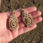 Kolczyki soutache Złote - 