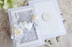 Ślubna kartka w pudełku 1048