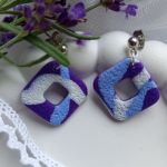 "Lotis II" - kolczyki z gliny polimerowej. - lekkie i wygodne