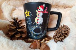 Ręcznie malowany bałwanek gwiezdny pył i gwiazdka