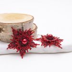 Ręcznie szyte kolczyki Carmen - 