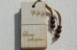 Lista na zakupy ' retro zeszyt '