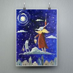 Plakat "Magiczne gwiazdki marzeń"