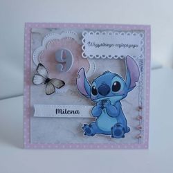 Kartka na urodziny Stitch 4