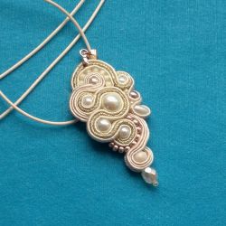 Wisior sutasz Gold & Krem