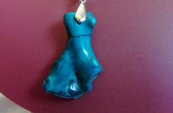 Naturalny koral, niebieski korzeń korala, wisiorek