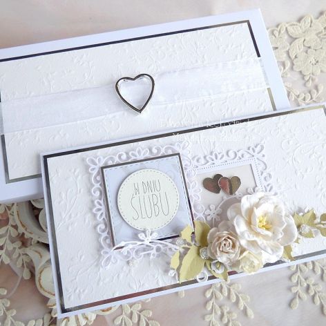 Ślubna kartka w pudełku 1066