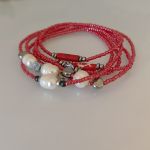 Naszyjnik Boho Koralikowy Maki Perły i Róże - 