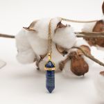 Naszyjnik - talizman ochronny - Lapis Lazuli bullet - 