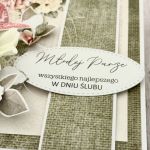 Ślubna kartka z miejscem na pieniądze  - 