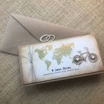 129,kartka na ślub w szczęśliwą podróż z rowerem - 121,kartka na ślub w szczęśliwą podróż z rowerem