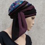 turban OCH PAULA - turban OCH PAULA, szarfa wiązana z boku głowy