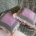 2 szydełkowe poszewki  - 