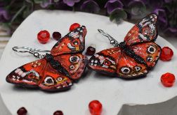 Czerwone motyle - wyjątkowe kolczyki
