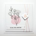 Subtelna kartka na urodziny minimalistyczna  - Minimalistyczna kartka na urodziny