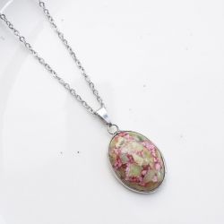 Naszyjnik "Eden Mosaic" - Harmonia i Uczucie z Peridotem i Kwarcem