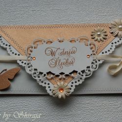 Kopertówka z okazji ślubu ' perłowa elegancja'' 