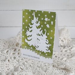 Kartka świąteczna z choinką, 330