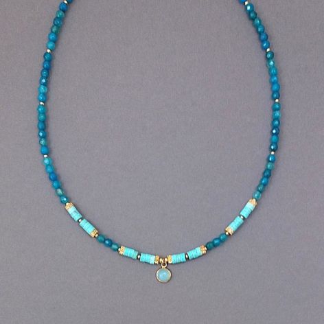 Naszyjnik z agatów.