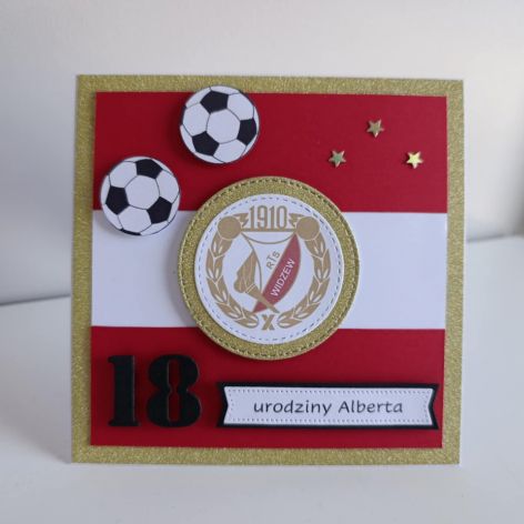 Personalizowana kartka na urodziny Widzew Łódź