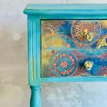 Szafka nocna, kolorowa, oryginalne uchwyty , meble artystyczne, unikat, art  - 