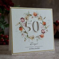 Kartka urodzinowa z kopertą prezentową BH65