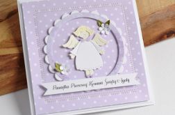 Pamiątka Komunii z aniołkiem dla p.JOANNY