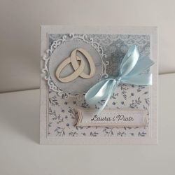 Personalizowana Kartka ręcznie robiona na Ślub handmade II