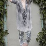 Bluza oversize srebna / Oversize silver hoodie - 
