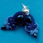 Kolczyki Perła Granatowa - 