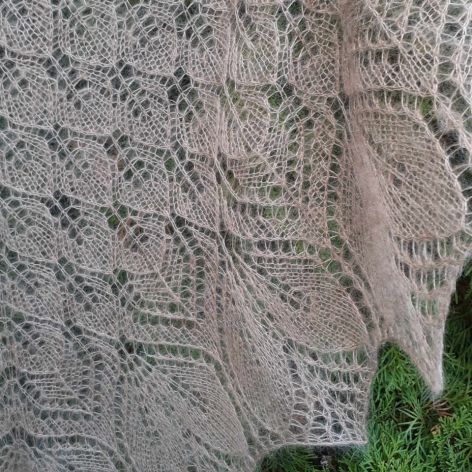  Migdałowa mgiełka moher/jedwab