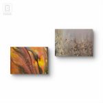 Kompozycja prac na płótnie,  Polskie knieje,  40x50x2 cm. - 