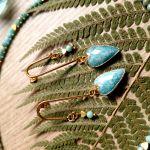 SERCA Z AMAZONITU - KOLCZYKI RÓWNOWAGI I KREATYWNOŚCI - 