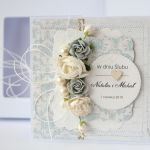 Kartka ślubna z personalizacją + pudełko1 - kartka ślubna z kwiatami