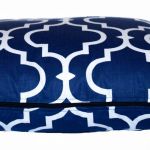 Ozdobna bawełniana poduszka ~ Maroko&navyblue - 