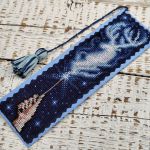 Ręcznie haftowana zakładka do książki z zaklęciem ochronnym Harry’ego Pottera. - 