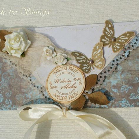 Kopertówka z okazji ślubu- złota rapsodia