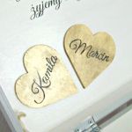 Ślubny zestaw pudełek "Cold Romantic GOLD" - 