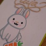 Kartka wielkanocna z króliczkiem KH240225-1 - Kartka z króliczkiem