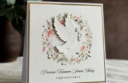 Ręcznie robione zaproszenia komunijne wzór 48B