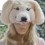 Czapka pies golden retriever 3d futerko - czapka pies