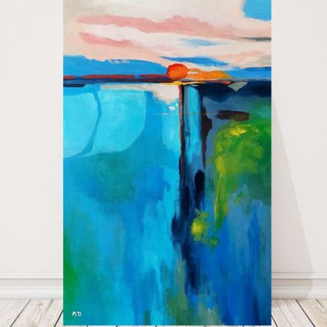 Krajobraz abstrakcyjny-obraz akrylowy 80/50 cm 