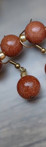 Kolczyki Kulki Piasek Pustyni