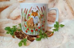 Kubek z liskiem ręcznie malowany 270 ml