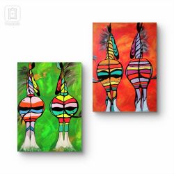 Barwy miłości kompozycja,  40x50x2 cm