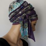 turban IRIS - szarfa wiązana z boku głowy