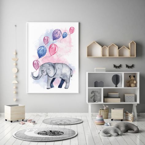 Plakat słonik 50X70 B2