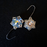 Wiszące Kolczyki "Crystal Vitrail" - biżuteria z kryształków